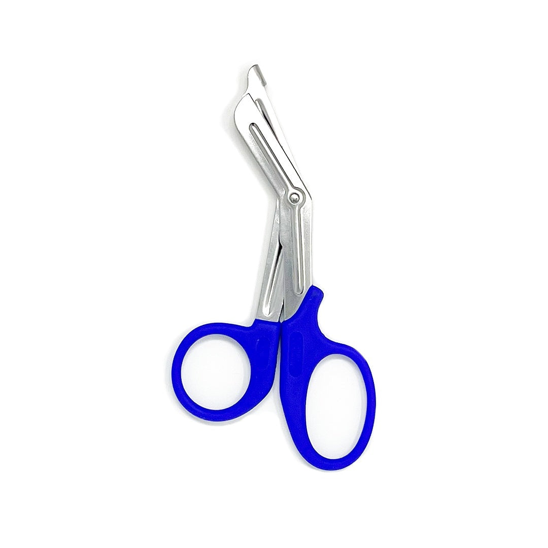 T11-1280] Utility Scissors - Serrated - Blue - 7.5 – Trinity Sterile